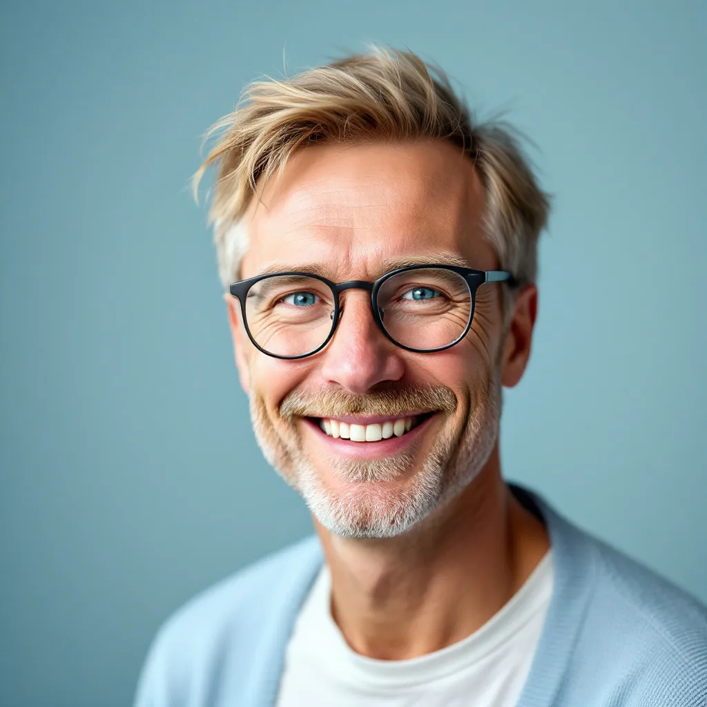 Happy client portrait