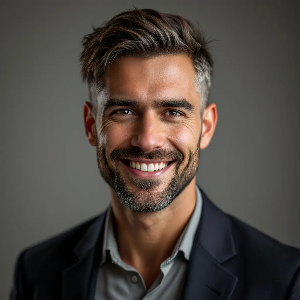 Happy client portrait